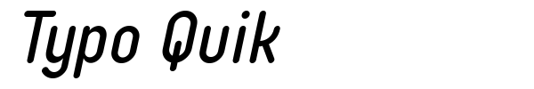 Typo Quik font preview